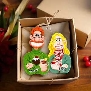 Personalized Gift For Couple Christmas Ornament 06ACPU121124PA - Ornament - GoDuckee