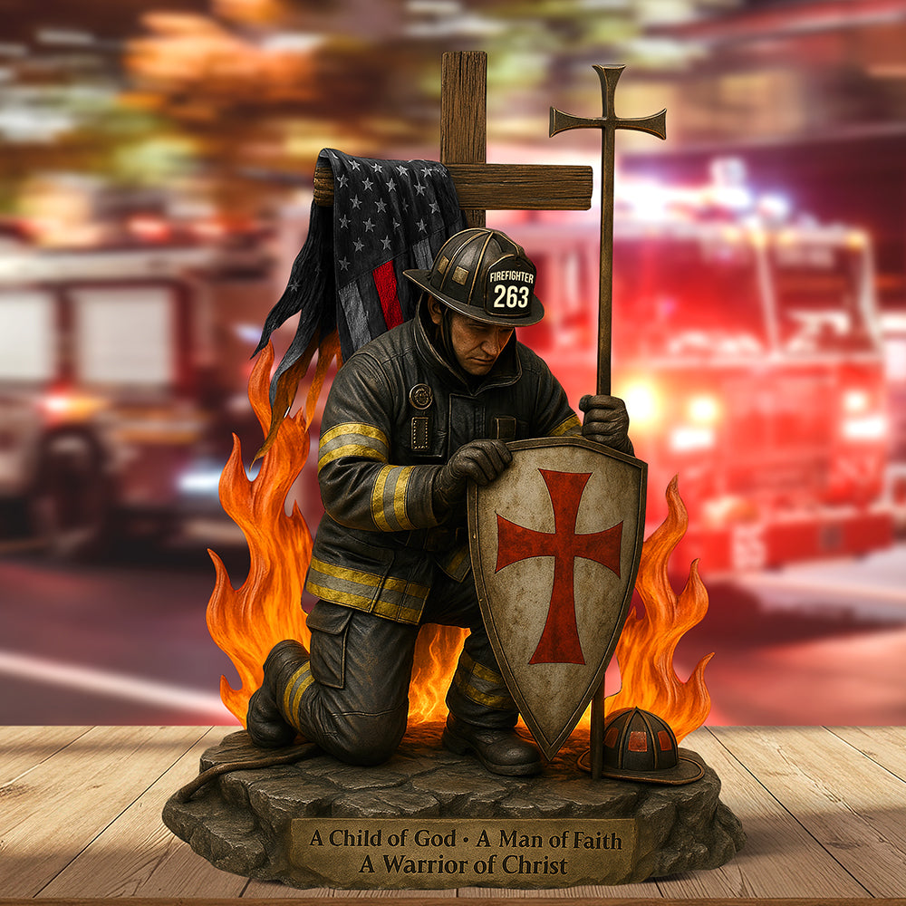 Knight Templar Acrylic Plaque - Personalized Gifts For Firefighter 01qhqn190525 - Shaped Plaques - GoDuckee