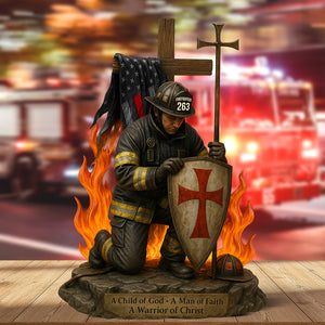 Knight Templar Acrylic Plaque - Personalized Gifts For Firefighter 01qhqn190525 - Shaped Plaques - GoDuckee