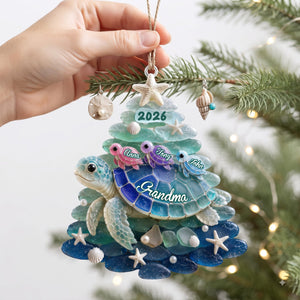 Turtle Grandma Acrylic Ornament - Personalized Gifts For Christmas 07nalu010826