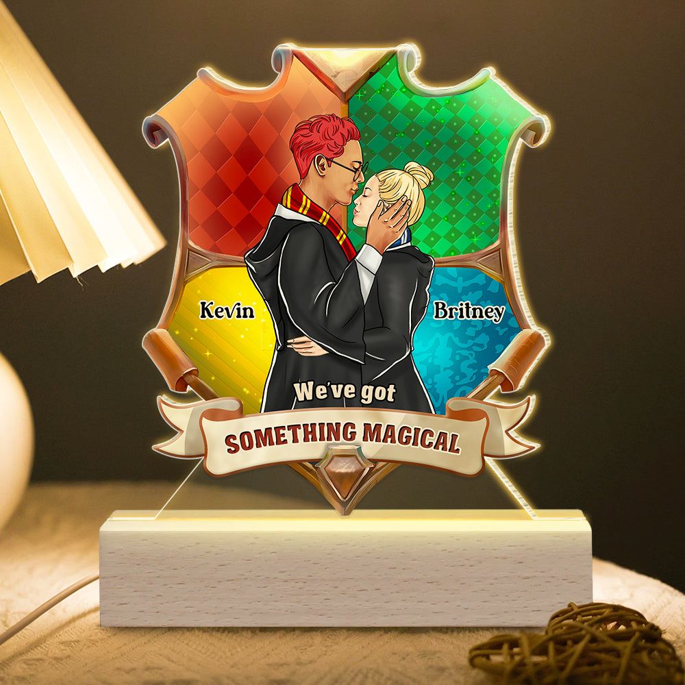 We've Got Something Magical, Personalized Led Light, Magic Couple Gifts 03HUDT020124TM - Led Night Light - GoDuckee