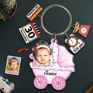 Custom Photo Gifts For Baby Tag Keychain 02XQDT191224 - Keychains - GoDuckee