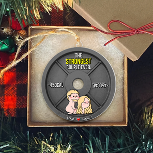 Personalized Gifts For Couple Christmas Naughty Couple Ornament 02OHPU051124HH - Ornament - GoDuckee