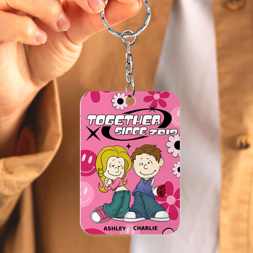 Personalized Gifts For Couple Keychain 01TODT070125HG