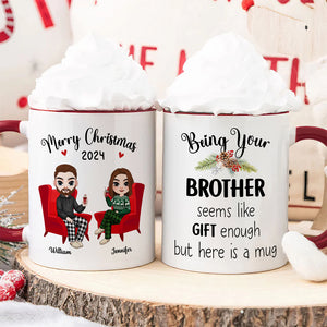 Personalized Gifts For Brother Coffee Mug Christmas 01ACDT300924HH - Coffee Mug - GoDuckee