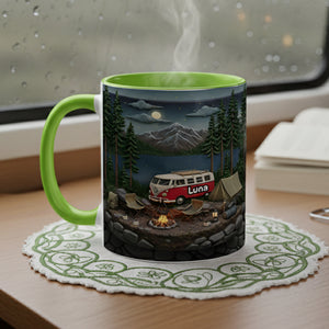 Camping Coffee Accent Mug - Personalized Gifts For Camping Lovers 02kita080126 - Coffee Mug - GoDuckee