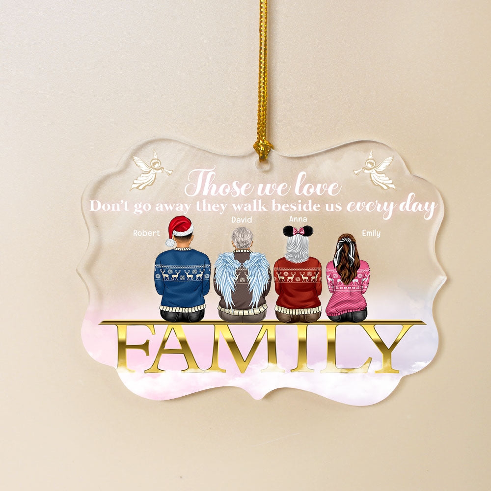 Those We Love, Gift For Family, Personalized Ornament, Family Sitting Ornament, Christmas Gift 05DNQN041122TM - Ornament - GoDuckee