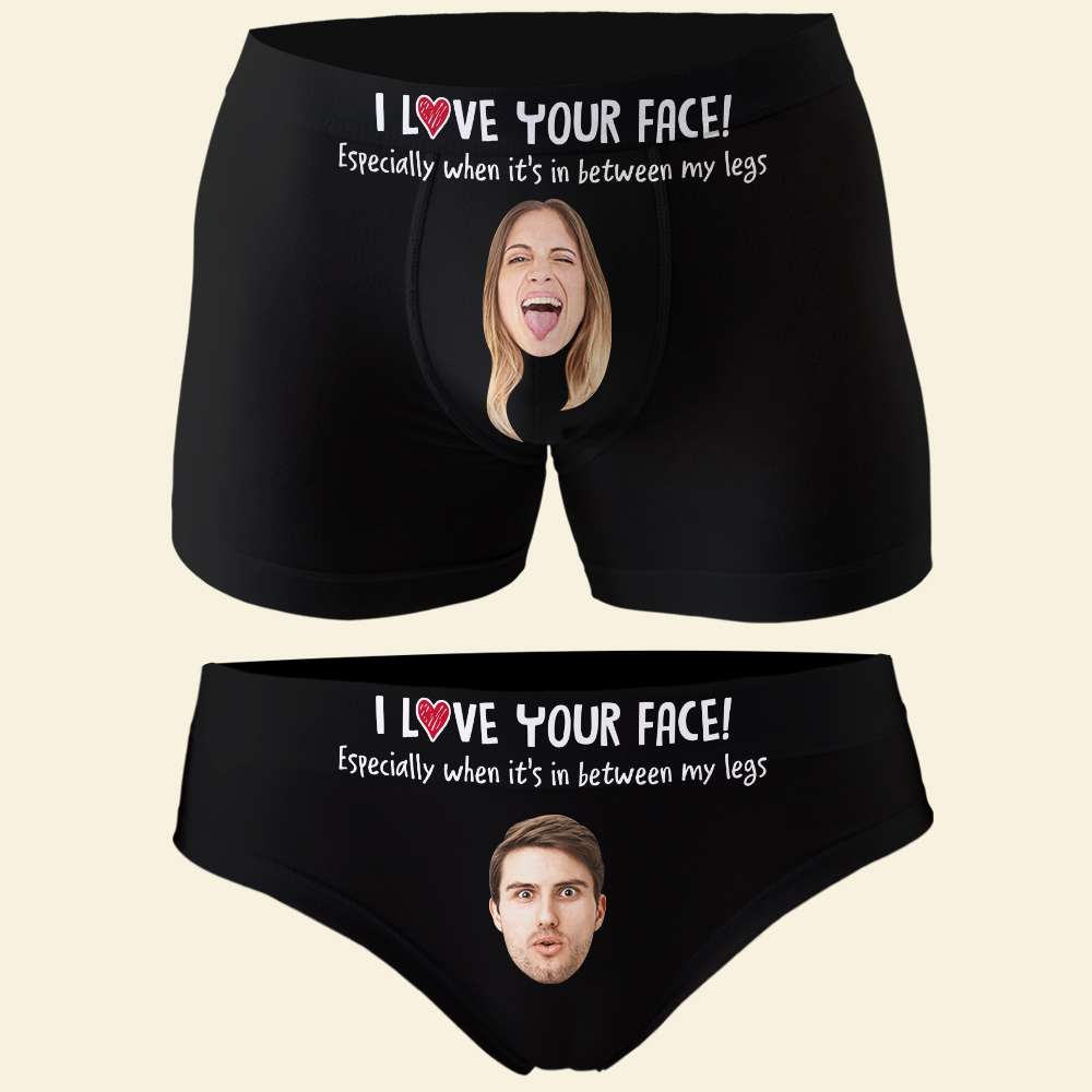 Peekaboo ! It's Mine, Personalized Couple Boxer Briefs, Gifts For Him -  GoDuckee