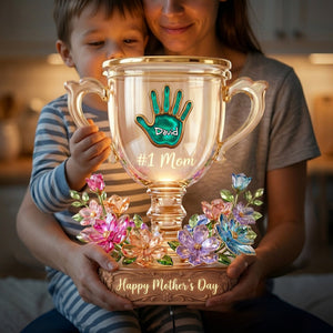 Mother's Day Trophy Acrylic Light Box - Personalized Gifts For Mom 02palu220426 - Light Box - GoDuckee