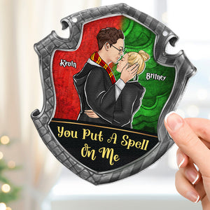 Personalized Gift For Wizard Couple 01HUDT160924PA You Put A Spell On Me Suncatcher Ornament - Ornament - GoDuckee