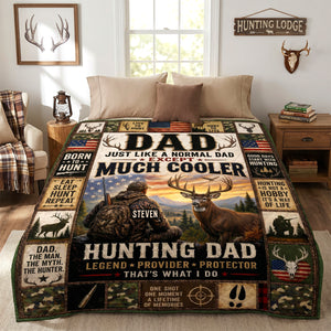 Born To Hunt Blanket - Personalized Gifts For Dad 03TYDH290426 - Blanket - GoDuckee