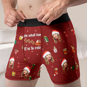 Custom Photo Gifts For Men Boxer Briefs Christmas 04XQMH230924 - Boxer Briefs - GoDuckee