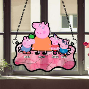 Personalized Gifts For Mom Window Hanging Suncatcher Ornament 05NAMH190225 - Ornament - GoDuckee