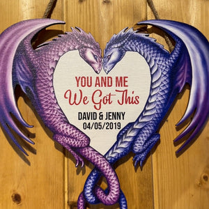 Personalized Gifts For Couple Wood Sign You And Me We Got This - Wood Signs - GoDuckee