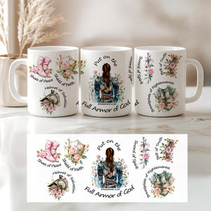 Kneeing Knight Mug Personalized Gifts for Faith Warriors 01HUDT090625 - Coffee Mug - GoDuckee