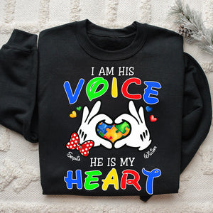 Personalized Gifts For Autism Mom Shirt He Is My Heart 02OHDT030325 - Shirts - GoDuckee