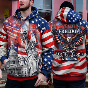250th America Anniversary 3D Shirt - Personalized Gifts For Patriots 04hulu280126 - AOP Products - GoDuckee