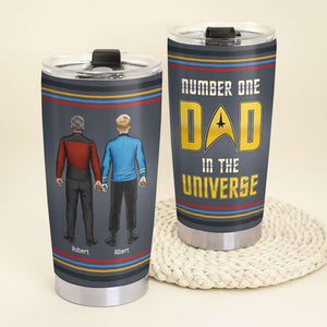 Number One Dad In The Universe Personalized Tumbler TZ-TCTT-01dnqn220523hh - Tumbler Cup - GoDuckee