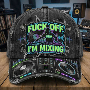 DJ Turntable Graphic Cap - Personalized Gift For Music Lovers 04NATN170326 - Caps - GoDuckee
