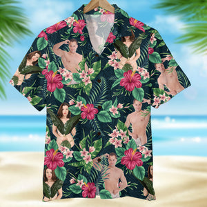 Custom Photo Gifts For Couple, Funny Naughty Hawaiian Shirt 02qhqn200724 - Hawaiian Shirts - GoDuckee