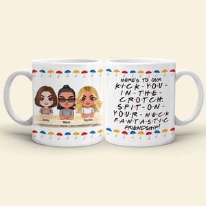 Here's To Our Kick You In The Crotch Personalized Mug DR-WHM-06dnqn090323hh - Coffee Mug - GoDuckee