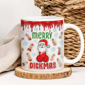 Christmas Gift For Movie Fans, Santa Claus Inflated White Coffee Mug 03OHQN110924 - Coffee Mug - GoDuckee