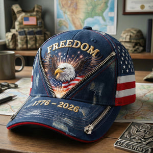 Freedom Eagle Classic Cap, Personalized Gifts For Patriots 02qhqn230226 - Caps - GoDuckee