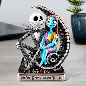 Haunting Sweethearts Acrylic Plaque - Personalized Gifts For Couple 02tgpu270525 - Shaped Plaques - GoDuckee