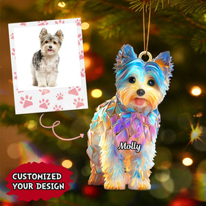 Personalized Gifts For Christmas Custom Photo Dog Lovers Acrylic Ornament 01tgmg040925 - Ornament - GoDuckee