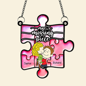 Personalized Gifts For Couple Suncatcher, My Missing Piece 03qhqn101224 - Ornament - GoDuckee