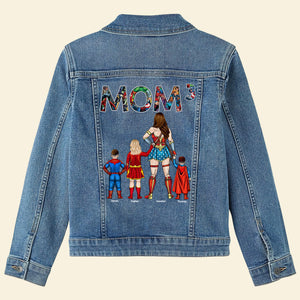 Personalized Gifts For Mom Denim Jacket Mom 03qhqn010424pa - Denim Jacket - GoDuckee