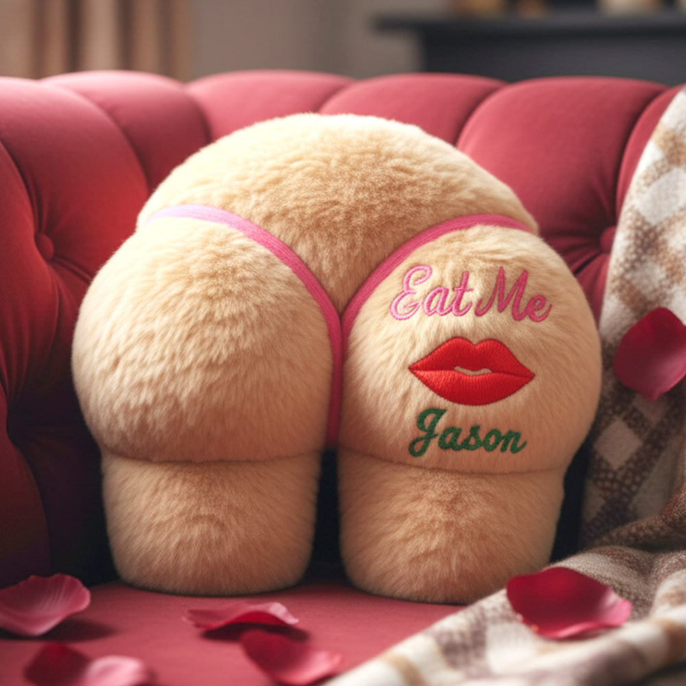 Cheeky Butt Pillow Personalized Funny Gifts For Couple 02natn111125 - Pillow - GoDuckee