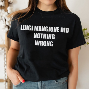 Gifts For Luigi Mangione Shirt Luigi Mangione Did Nothing Wrong 04ACXX111224 - Shirts - GoDuckee