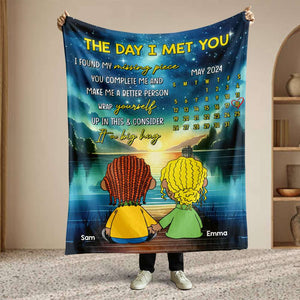 Personalized Gifts For Cartoon Couple Blanket 03TOMH121224HG - Blanket - GoDuckee