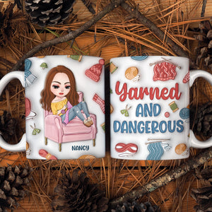 Personalized Gifts For Knitting Girl Mug 02NAPU250724HH - Coffee Mug - GoDuckee