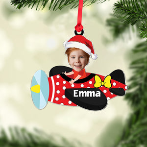 Custom Photo Gifts For Parents Christmas Ornament, Airplane 03kadc060924 - Ornament - GoDuckee