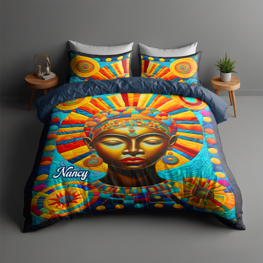 Personalized Gifts For Melanin Woman Quilt Bed Set 032hupu220125 - Blanket - GoDuckee