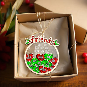 Personalized Gifts For Friends Christmas Ornament 04ACDT270924 - Ornament - GoDuckee