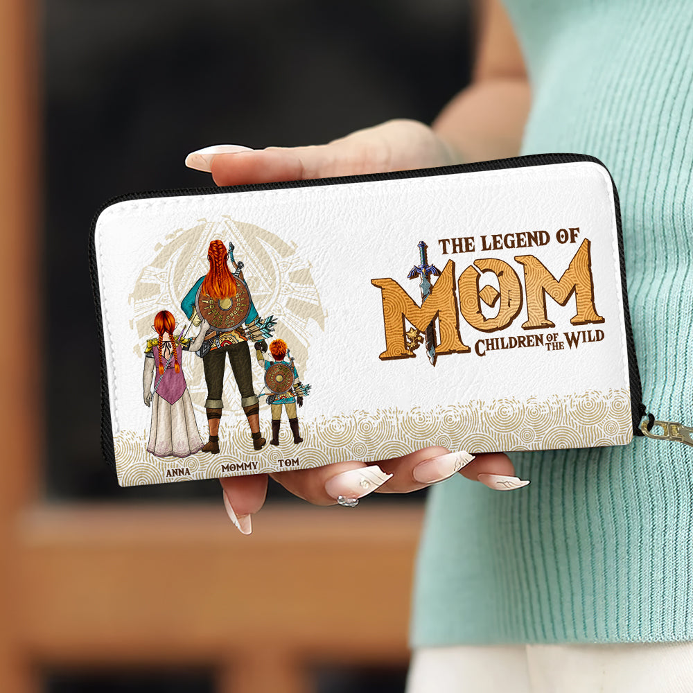 Personalized Gifts For Mom Twill Faux Leather Wallet The Legend Of Mom 03HUDT280325HG - Leather Wallet - GoDuckee