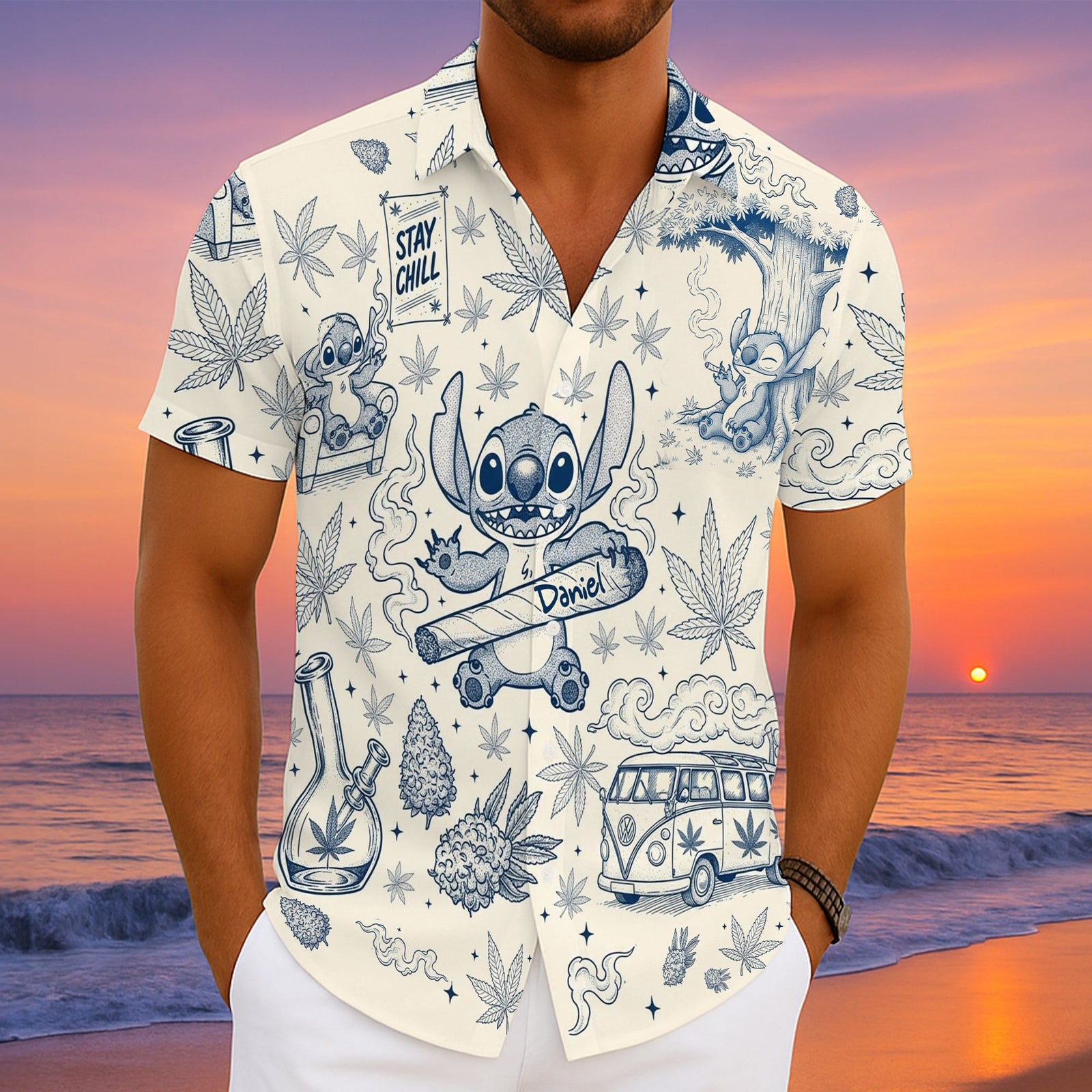 Stay Chill Hawaiian Shirt Personalized Gifts For Stoners 01TOLU140625 - Hawaiian Shirts - GoDuckee