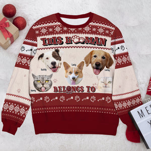 Custom Photo Gifts For Pet Lover Christmas Ugly Sweater 01TOLU071024 - Ugly Christmas Sweater - GoDuckee