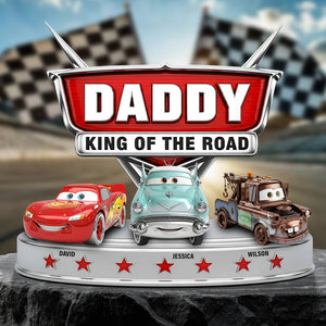 King Of The Road Acrylic Plaque Personalized Gifts For Dad 02OHDT280525 - Shaped Plaques - GoDuckee