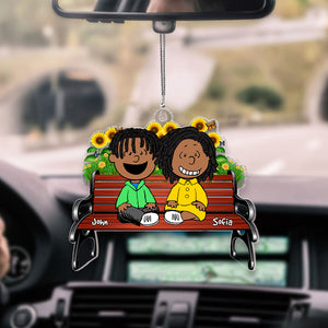 Personalized Gifts For Couple Car Ornament 03OHMH101224HH - Ornament - GoDuckee