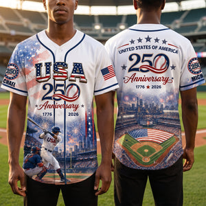 American 250 Baseball Jersey, Personalized Gifts For Sport Lovers 02qhlu250626 - AOP Products - GoDuckee