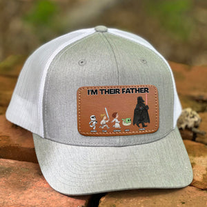 Personalized Gifts For Dad Leather Patch Hat 03qhtn210524 - Caps - GoDuckee