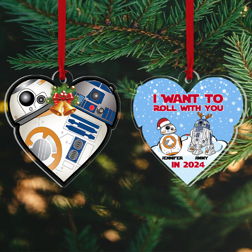 I Want To Roll With You, Gift For Couple, Personalized Ornament, Movie Fan Couple Ornament, Christmas Gift 03HTPO070723 - Ornament - GoDuckee