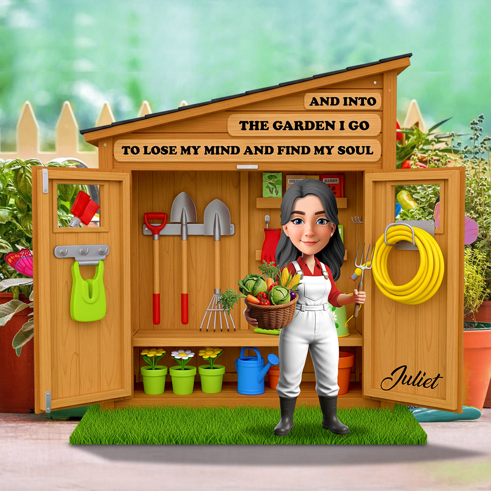 Garden Girl Acrylic Plaque Personalized Gifts For Farmers 03OHDT090625 - Shaped Plaques - GoDuckee