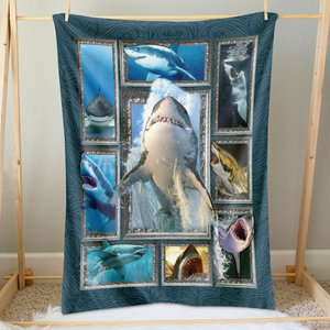 Gifts For Shark Lovers Blanket 245acxx260824 - Blanket - GoDuckee