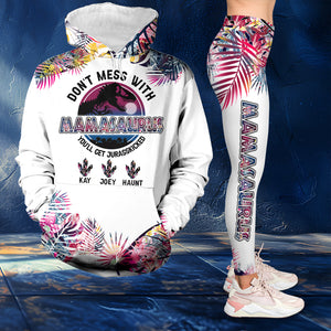 Personalized Gifts For Mom Set Hoodie & Leggings- Don't Mess With Mamasaurus 02OHLU040325 - AOP Products - GoDuckee