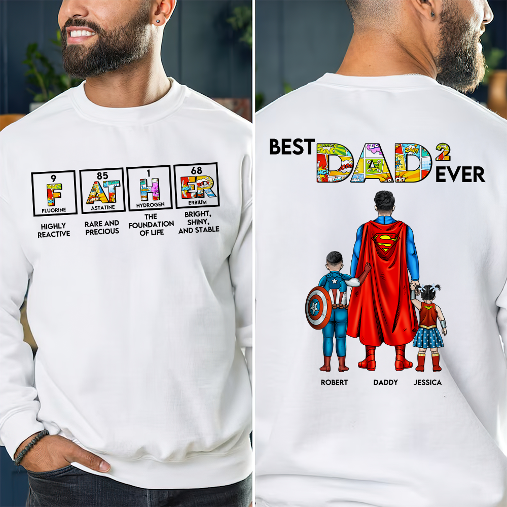 Personalized Gifts For Dad 01topu250325pa Best Dad Ever - Shirts - GoDuckee
